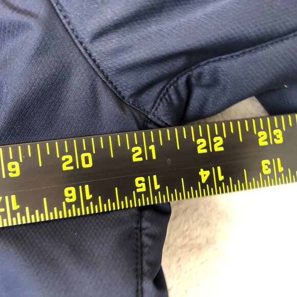 Under Armour Mens Windbreaker Jacket Large Navy Full Zip Outdoors High Neck - Picture 5 of 11